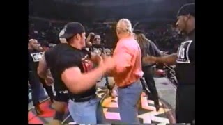 NWO attacks WCW  - Hulk Hogan, Scott Hall, Kevin Nash, and the others classic NWO beat down