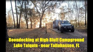 Boondocking High Bluff Campground Lake Talquin Epro14fk Solo Female Tiny Camper Small Travel Trailer