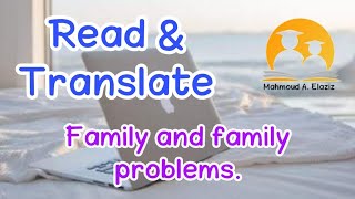 Reading | Family and family problems.