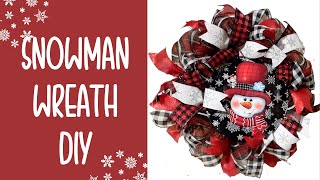 Snowman Holiday Wreath | Poof Method | Easy DIY