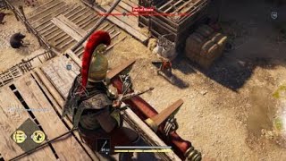 Assassin's Creed Odyssey - Man Sets Himself on Fire Funny Glitch