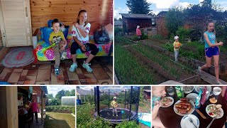 VLOG💥 На Даче 🏡🌺 Жарим ШАШЛЫК 🥩 природа, вкусная еда, релакс🌞 Первый урожай🥒