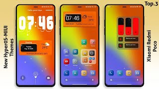 3 Premium HyperOS Themes for Xiaomi,Redmi,Poco 🤩 | HyperOS Amazing  Themes✨