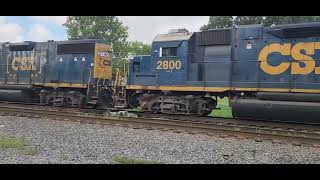 (CSX GEEPS ACTION) IN PINOCA YARD IN CHARLOTTE NC