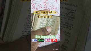 Weird Smallest book in the world|| #youtubeshorts #shorts #shortvideo