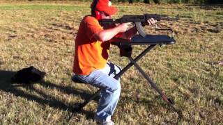 Shooting an AK-47