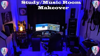 DIY Study/Music Room Makeover~Carpet Installation~Wall Paint~Carpet to tile/hardwood Transition