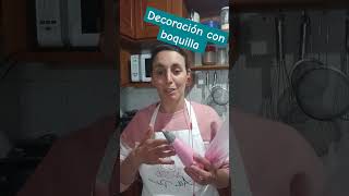 DECORACIÓN CON BOQUILLA, #postres #tortas #recetas #reposteria #decoracion #celiacos #comohacer