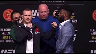 UFC 259: Petr Yan vs Aljamain Sterling staredown