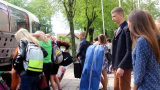 FESTIVALIS - Latvių delegacijos sutikimas (Meeting of the Latvian delegation)