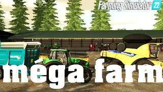 😁(LIVE FS22)😂MEGA FARM WHEAT HARVEST (MULTI) EP1