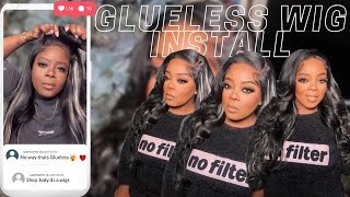 Glueless install //Ft jody dia wigs, what lace !???