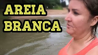 Fomos na cachoeira areia branca após o casamento