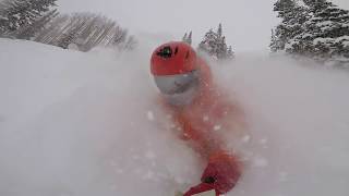 Ski the powder at canyons me and the kids Feb 23 2018