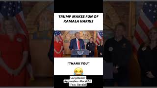 Trump makes fun of Kamala Harris 👏😂