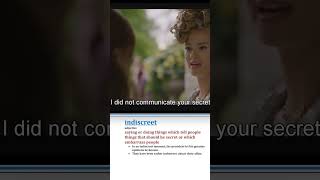 Indiscreet- Meaning, Pronunciation, Usage | Learn English with TV Shows & Movies