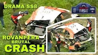 KALLE ROVANPERA CRASH SS8 || WRC SECTO RALLY FINLAND 2023 || Action, crash And max Attack