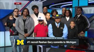 Gary gets emotional over decision to choose Michigan