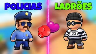 Policiais VS Ladrões no Stumble Guys