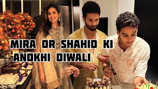 Mira Kapoor shahid Kapoor different  Diwali 🪔 celebration with full of flowers and Rangoli #diwali