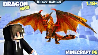 BEST DRAGON MOD FOR MINECRAFT PE | DRAGON ADDON IN MINECRAFT PE | 2022!