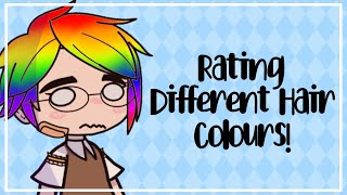 Rating my oc with different hair colours | Gacha Club