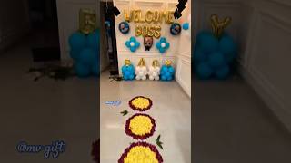 Welcome baby Boy decoration/boss baby theme/#welcomebaby #babyboy , #newbornbaby