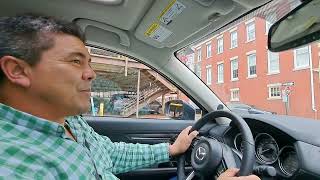 Driving in Providence, Rhode Island, USA, May 2024