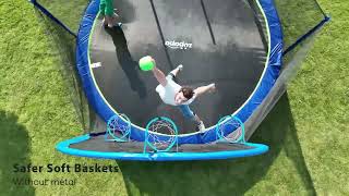 Have Fun with the Zupapa 2023 Saffun Outdoor Trampoline with Basketball Hoop