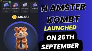 Hamster Kombat Set to be launched on 26th of September 2024