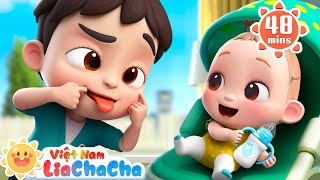 🍼 Lia và ChaCha học cách chăm sóc em bé 🍬 Anh chị chăm sóc em | LiaChaCha Ca Nhạc Thiếu Nhi Việt Nam