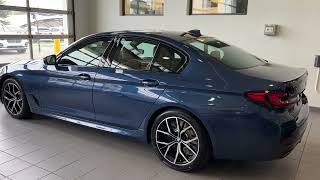 2022 BMW 540i Phytonic Blue with Cognac Dakota lthr