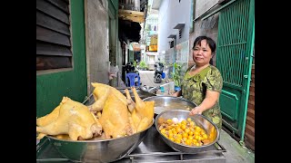 Trùm miến măng gà tơ, trứng non Sài Gòn luộc vàng sóng sánh siêu mượt