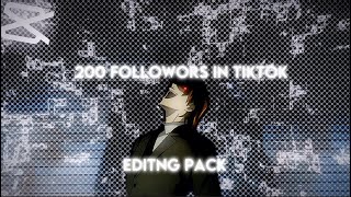 Capcut Editing Pack 200 Followors in tiktok ❤️