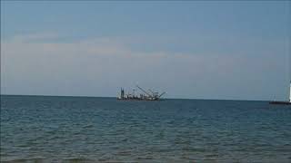 Manistee MI , harbor dredge 8-8-2018