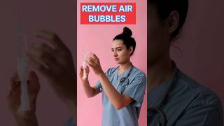 REMOVE AIR BUBBLES FROM SYRINGE || SHORT