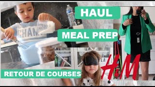 ❥ UN WEEKEND AVEC NOUS ❤ RETOUR DE COURSES - HAUL H&M TRY-ON - MEAL PREP PANDACRAFT -