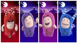 Purple Oddbods VS Blue Oddbods VS  Green Oddbods VS Red Oddbods _ Ti i don't Abahut-EDM Rush V