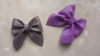 how to make a beautiful bow🎀 #bow as decoration from foamiran DIY