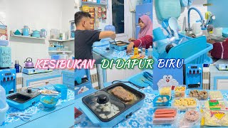 BEBERES DAPUR | STOK FROZEN FOOD | Qtime sama suami masak pakai Elektrik Pan baru 😍☝🏻