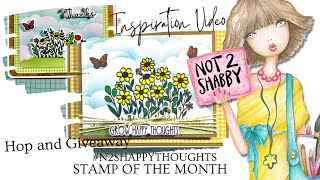 #N2SHappyThoughts Hop and Giveaway!! Stamp and Die of the Month