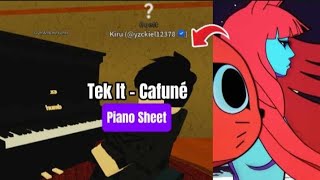 Cafuné - Tek It | Roblox Piano🎹【 sheets in desc 】