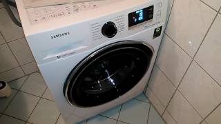 Samsung washing machine. Sound of water