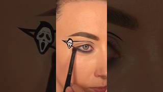 Scream Haloween Eye Makeup TUTORIAL!! #makeuptutorial