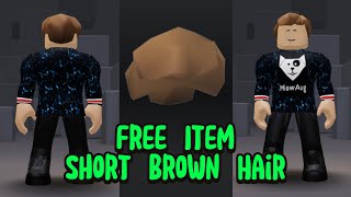 Cara Mendapatkan ITEM GRATIS RAMBUT SHORT BROWN HAIR di ROBLOX 😍😍