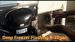 deep freezer flashing | deep freezer flashing kaise kare | Haier Deep Freezer Flashing R-22 Gas