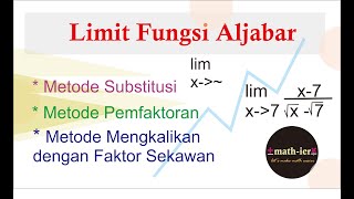 Limit Fungsi Aljabar I Pengertian dan Contoh Soal