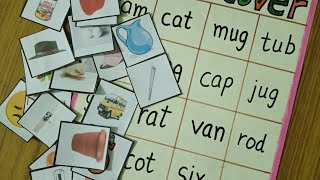 English activity Read and cover#phonic sound#Kindergarten