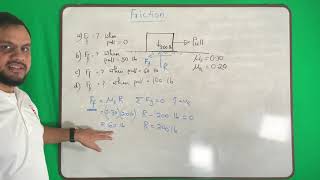 Statics (Lec 91) - Step by step solution of friction - Example 1