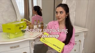 Unpacking новой косметики🎀 | посылки из золотого яблока | косметика на 20.000р | обзор на новинки🎀